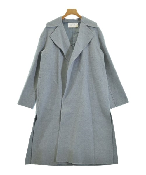 Calvin Klein PLATINUM カルバンクラインプラティナム コート(その他) レディース 4(XL位) ブルーグレー 【中古】【古着】