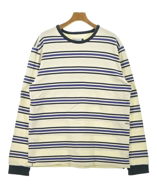 POP TRADING COMPANY ポップトレーディングカンパニー Tシャツ・カットソー メンズ XL アイボリーx紺x紫(ボーダー) 【中古】【古着】