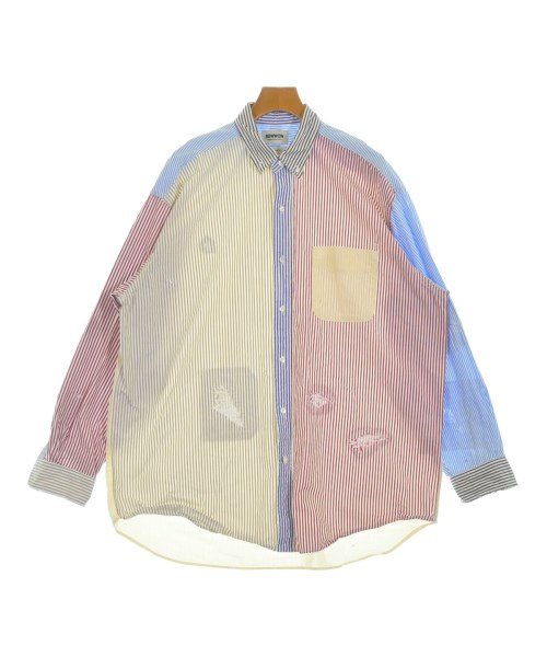 BOW WOW バウワウ カジュアルシャツ メンズ XL 赤x青xベージュ等(ストライプ) 【中古】【古着】
