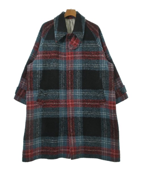 CHARLES JEFFREY LOVERBOY チャールズジェフリーラバーボーイコート（余分の物） メンズ S 水色x黒x赤等(読み合わせる)【中古】【古着】