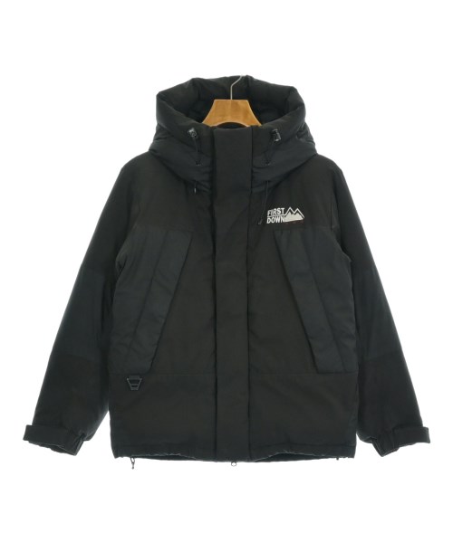 FIRST DOWN ファーストダウンダウンジャケット/落ち込む限りない レディース S 黒【中古】【古着】