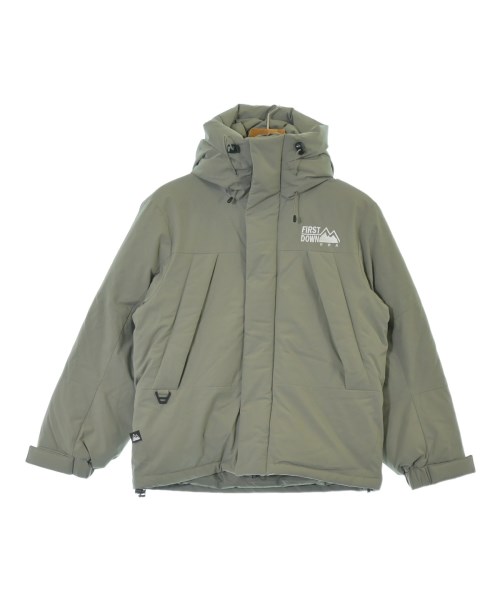 FIRST DOWN ファーストダウン ダウンジャケット/ダウンベスト レディース S カーキ 【中古】【古着】