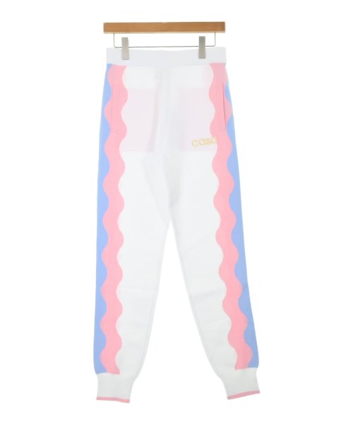CASABLANCA カサブランカ スウェットパンツ メンズ S 白xピンクx青 【中古】【古着】