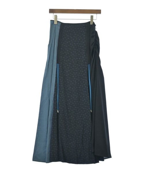 EARIH アーリ ロング・マキシ丈スカート レディース 38(M位) 紺(花柄) 【中古】【古着】