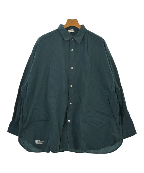 FreshService フレッシュサービスカジュアルシャツ メンズ F 緑x紺(縞模様)【中古】【古着】
