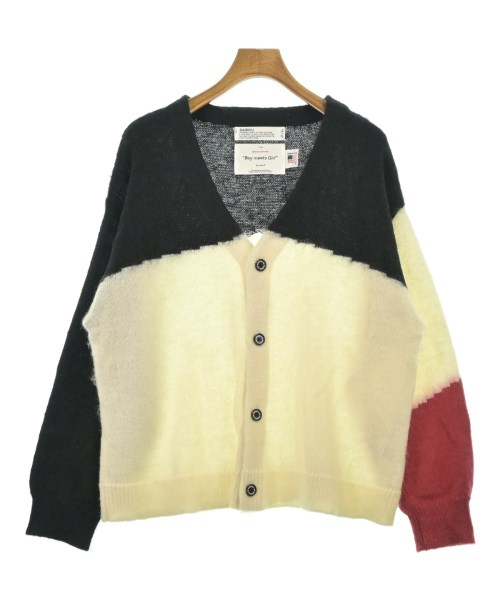 DAIRIKU ダイリクカーディガン メンズ F 白x黒x赤【中古】【古着】
