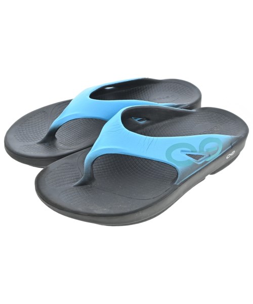 OOFOS ウーフォス サンダル メンズ EU43(28cm位) 水色 【中古】【古着】