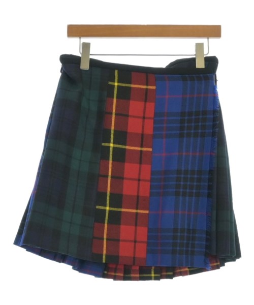 LE KILT ルキルトミニスカート レディース 12(M位) 青x赤x緑等(読み合わせる)【中古】【古着】
