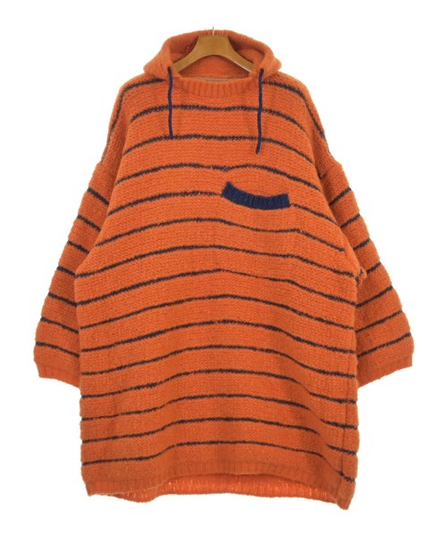 Survival of the Fashionest サバイバルオブザファッショネストニット・セーター メンズ XXL オレンジ色x紺(間借り人)【中古】【古着】