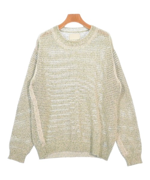 YOKE ヨーク ニット・セーター メンズ 2(M位) ベージュx緑系(ミックス) 【中古】【古着】