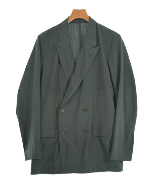 楽天市場】YOKE 新品 COVERED JACKET ノーカラーダブルブレスト