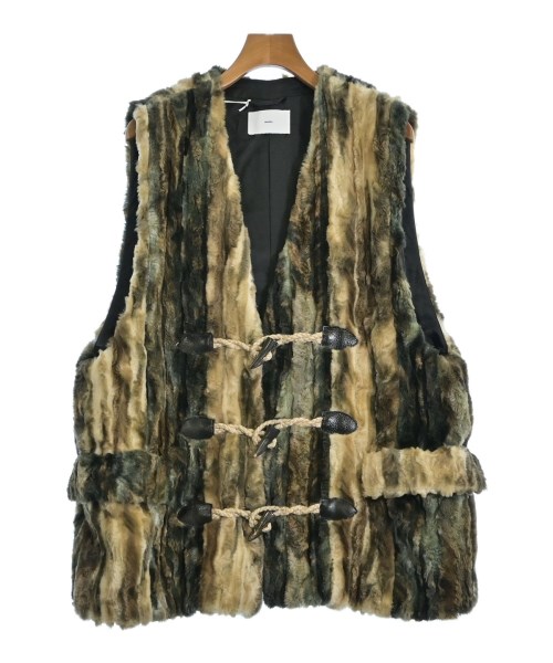SUGARHILL シュガーヒルブルゾン（余分の物） メンズ 3(L位) ベージュx緑x黒等(総柄)【中古】【古着】