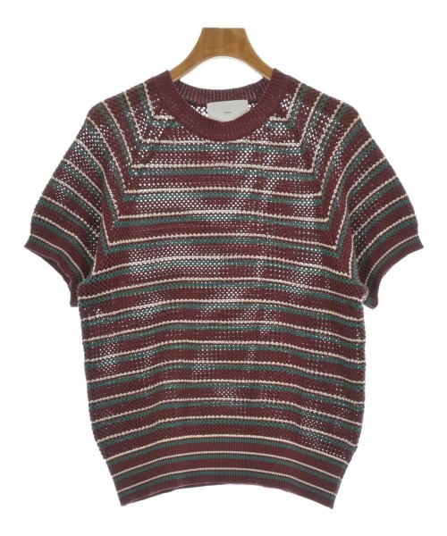 SUGARHILL シュガーヒル ニット・セーター メンズ 1(S位) エンジx緑x白(ボーダー) 【中古】【古着】
