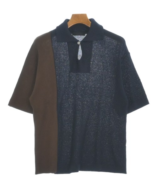 Nobuyuki Matsui ノブユキマツイ ニット・セーター メンズ 2(M位) 紺x茶 【中古】【古着】
