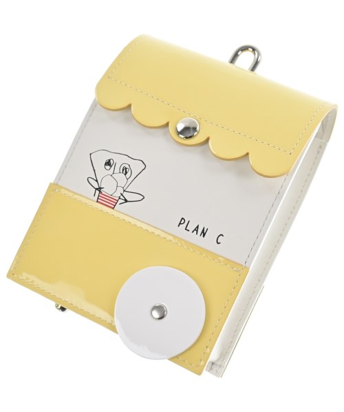 PLAN C プランシー ポーチ レディース - 黄x白 【中古】【古着】