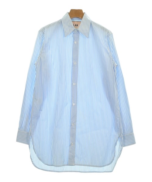 PLAN C プランシー カジュアルシャツ レディース 38(S位) 水色x白(ストライプ) 【中古】【古着】 10,472円