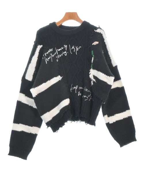 old honey オールドハニー ニット・セーター レディース F 黒x白(ボーダー) 【中古】【古着】
