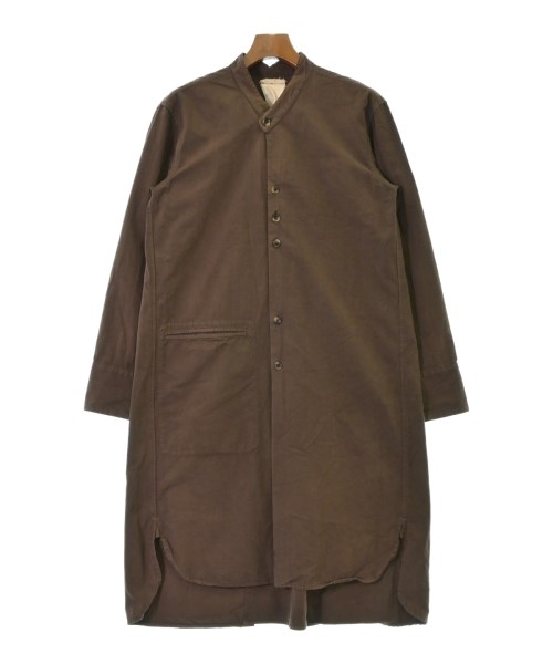 OMAR AFRIDI ノーカラーロングシャツ OMAR AFRIDI ノーカラーロングシャツ