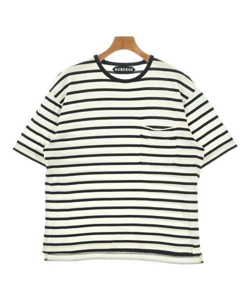 AUBERGE オーベルジュTシャツ・カットソー メンズ 40(M位) 白x黒(ボーダー)【中古】【古着】｜RAGTAG（ブランド古着のラグタグ）