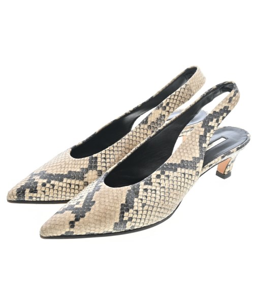 BRENTA ブレンタパンプス レディース EU36(22.5糎位) ベージュ系(パイソン)【中古】【古着】
