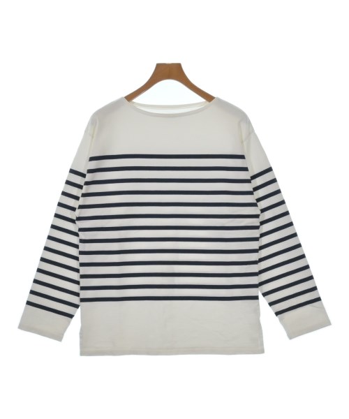 CIOTA シオタ Tシャツ・カットソー メンズ 5(XXL位) 白x紺(ボーダー) 【中古】【古着】
