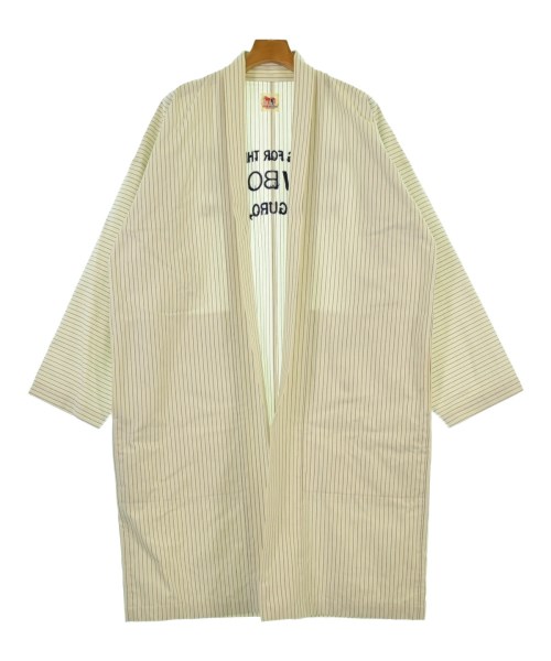 COW BOOKS カウブックス コート（その他） メンズ F 白x紺(ストライプ) 【中古】【古着】