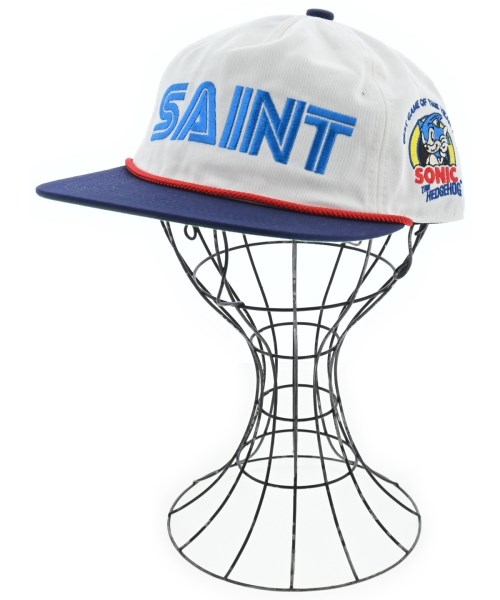 SAINT MICHAEL セントマイケルキャップ メンズ - 白【中古】【古着】