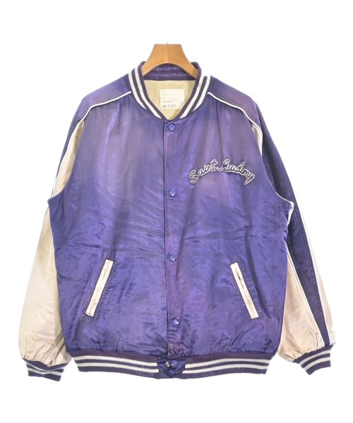 SAINT MICHAEL セントマイケルブルゾン（余分の物） メンズ 2(M位) 紫xサクラ色ベージュ【中古】【古着】