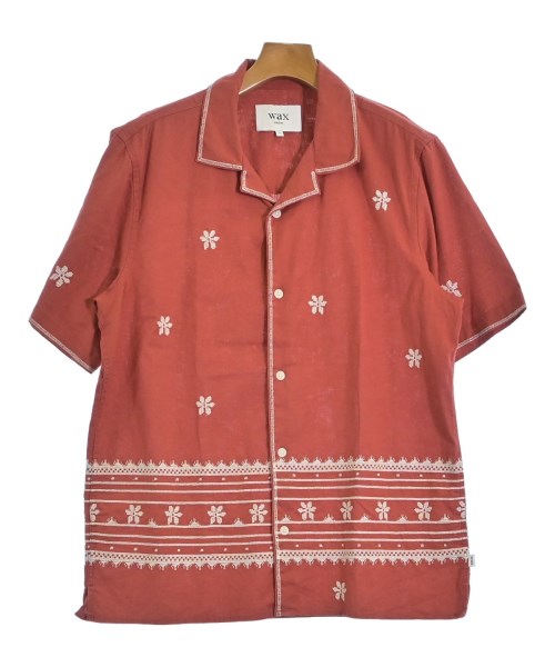 WAX LONDON ワックスロンドン カジュアルシャツ メンズ M 赤x白 【中古】【古着】