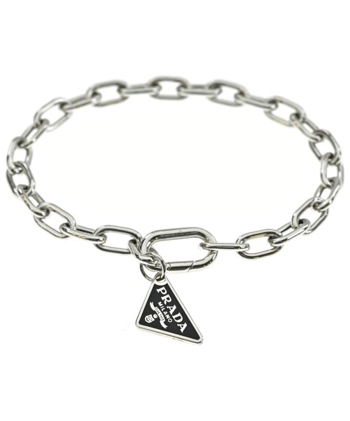 PRADA プラダ ブレスレット・バングル レディース S シルバー 【中古】【古着】