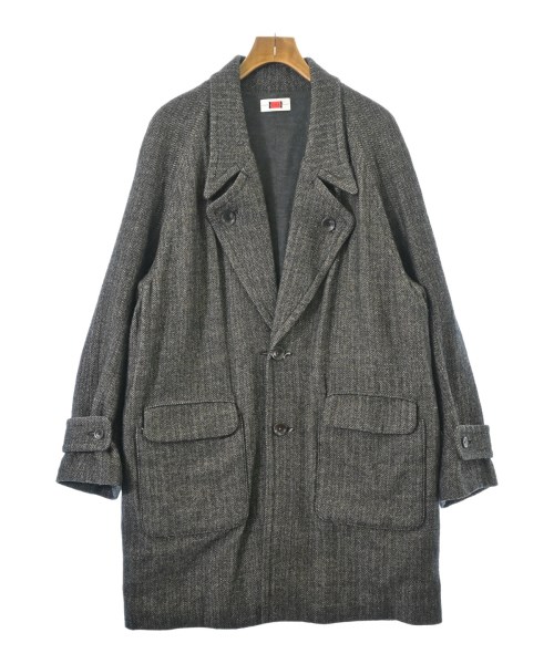 by H. バイエイチチェスターコート メンズ 2(M位) ベージュx黒(杉綾模様)【中古】【古着】