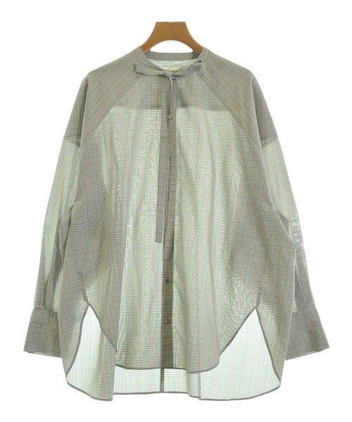 OHGA オオガブラウス レディース M 薄墨色x緑xベージュ(照合のしるし)【中古】【古着】