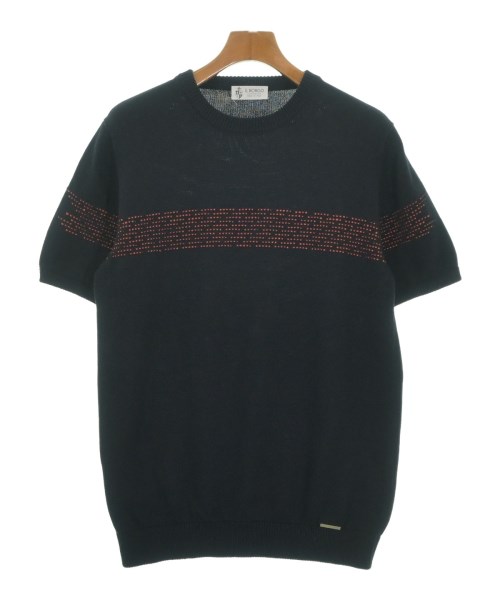 IL BORGO イルボルゴ ニット・セーター メンズ 50(XL位) 紺 【中古】【古着】