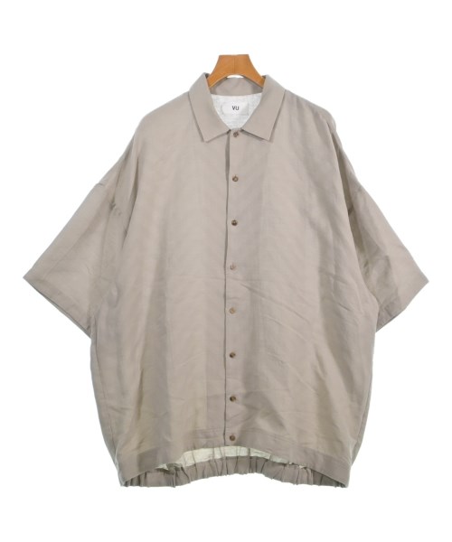 VU ヴウ カジュアルシャツ メンズ -(XXL位) ベージュ 【中古】【古着】