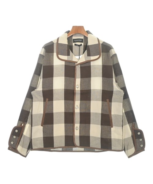 PLATEAU STUDIO プラテールスタジオ ブルゾン（その他） メンズ 1(S位) 茶xアイボリー(チェック) 【中古】【古着】