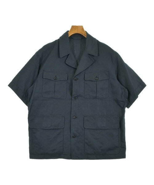 The CLASIK ザクラシック カジュアルシャツ メンズ 46(M位) 紺 【中古】【古着】