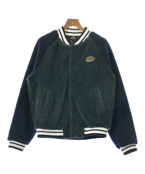 AFB エーエフビースタジャン メンズ L 緑x紺【中古】【古着】