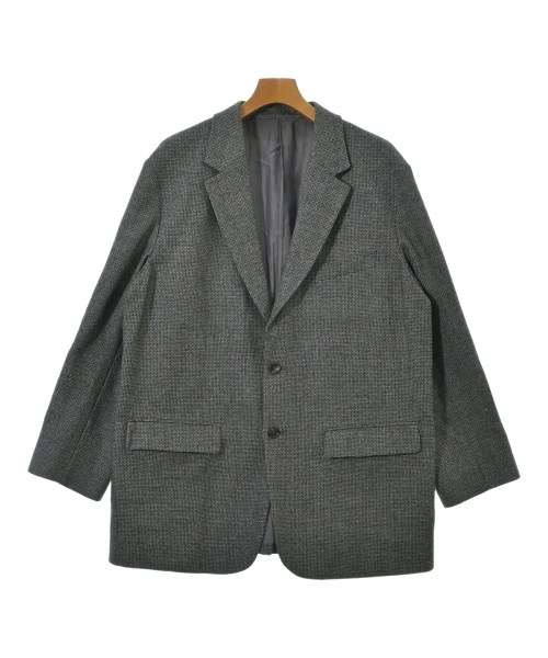 BOUCLE ブークルジャケット メンズ 1(S位) グレーx黒(総柄)【中古】【古着】
