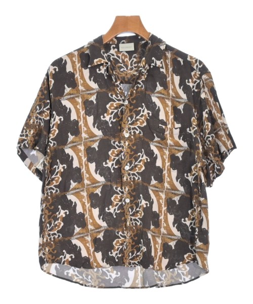 ENCOMING インカミング カジュアルシャツ メンズ M こげ茶xキャメルx白(総柄) 【中古】【古着】