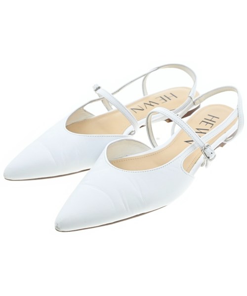 HEWN ヒューン サンダル レディース EU37(23.5cm位) 白 【中古】【古着】