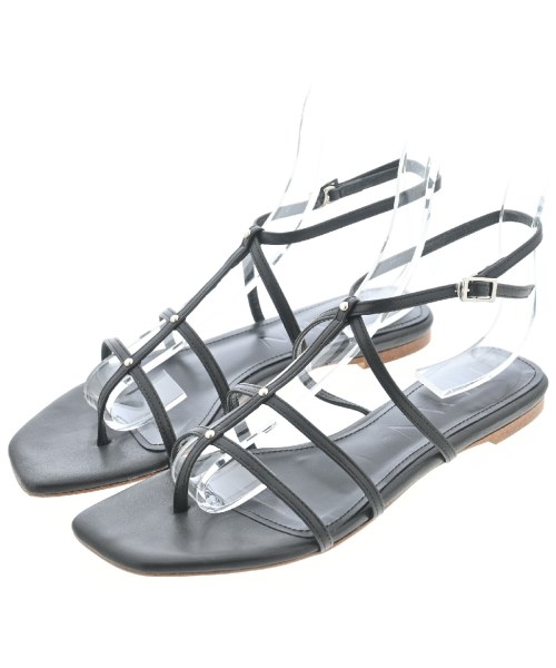 HEWN ヒューン サンダル レディース EU37(23.5cm位) 黒 【中古】【古着】