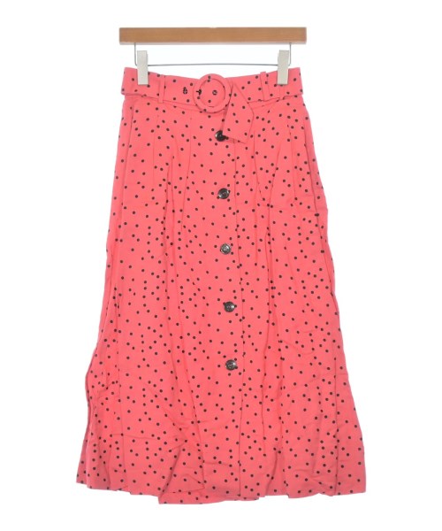 REBECCA VALLANCE レベッカバランス ロング・マキシ丈スカート レディース 36(S位) ピンクx黒(ドット) 【中古】【古着】