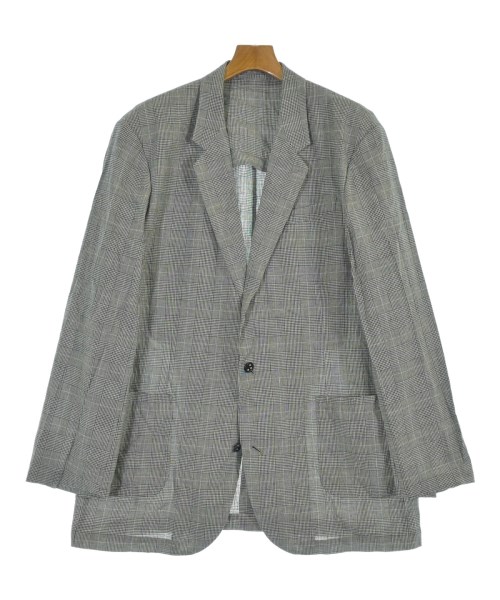ADULT ORIENTED ROBES アダルトオリエンテッドローブスチェスターコート メンズ 5(XXL位) 黒x白(照合のしるし)【中古】【古着】