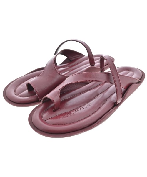 GIA BORGHINI ジアボルギーニ サンダル レディース EU38(24.5cm位) エンジ 【中古】【古着】
