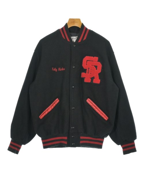 DeLong デロングブルゾン（その他） メンズ L 黒x赤【中古】【古着】
