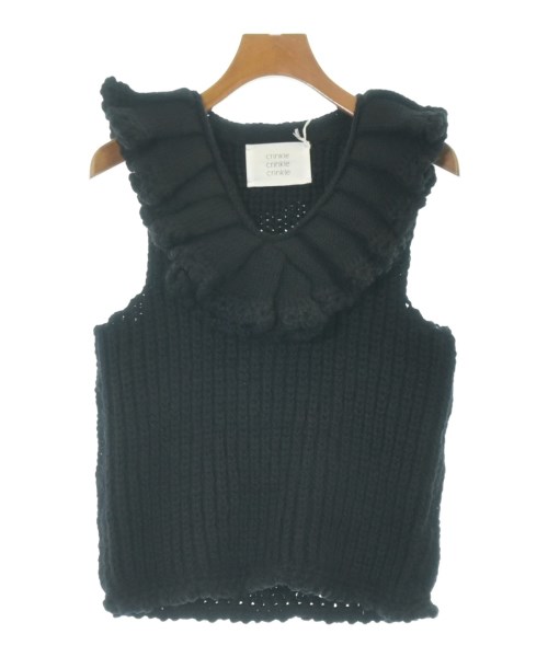 crinkle crinkle crinkle クリンクルクリンクルクリンクルベスト レディース F 黒【中古】【古着】