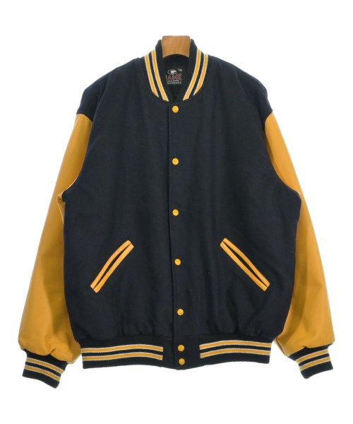 GAME CUSTOM APPAREL ゲームカスタムアパレルスタジャン メンズ XL 紺x黄【中古】【古着】