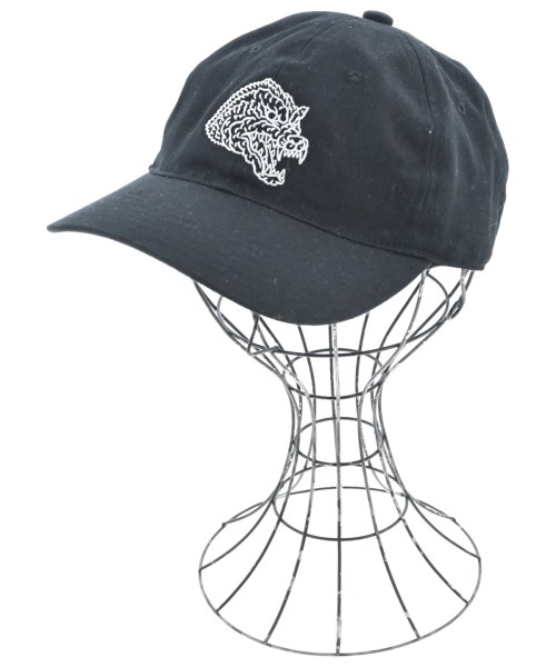 WILDSIDE YOHJI YAMAMOTO ワイルドサイドヨウジヤマモト キャップ メンズ - 黒x白 【中古】【古着】