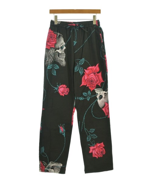 WILDSIDE YOHJI YAMAMOTO ワイルドサイドヨウジヤマモト パンツ（その他） メンズ S 黒x赤x緑(総柄) 【中古】【古着】