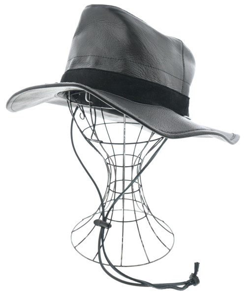 WILDSIDE YOHJI YAMAMOTO ワイルドサイドヨウジヤマモトハット メンズ - 黒【中古】【古着】